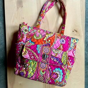 Vera Bradley Pink Swirls Tote Bag